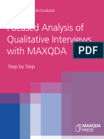 Focused Analysis of Qualitative Interviews With MAXQDA: Step by Step