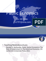 Public Ecnomics: Dr. HE Chen
