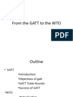 From The GATT To The WTO