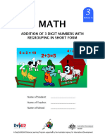 Math 3 DLP 12 - Addition of Numbers With Regroupng in Short Form