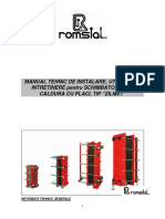 Z - Schimbator caldura in placi - Montaj, utilizare si service