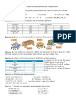 Fiche n1 Exercice Enchainements Doperations