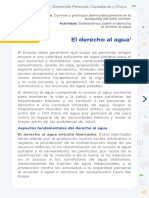 Eda 1 - Semanas 1 Al 5 - Recursos o Fuentes para Tu Discurso Oral Sobre La Escasez Del Agua