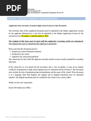 2022 FormA_Certificate of Graduation