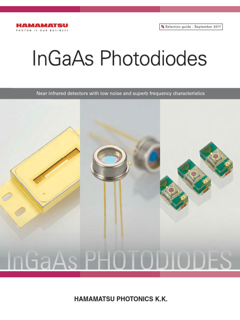 Guide de sélection des photodiodes InGaAs | PDF | Physique moléculaire ...