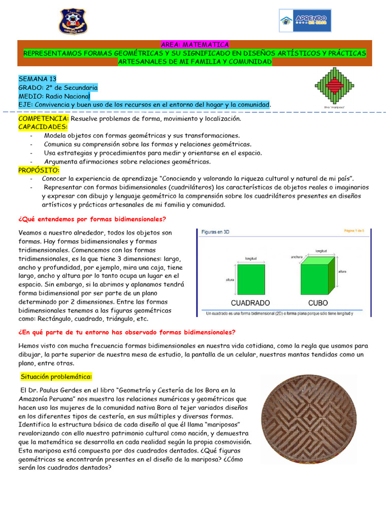 Cuadrados y Rectangulos 2° | PDF