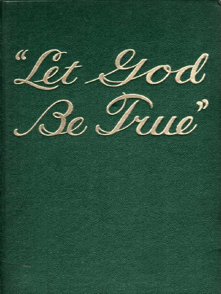 Let God Be True | PDF | Tetragrammaton | Logos (Christianity)