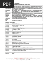 QMS 015 Quality Documentation Management and Change Control Sample