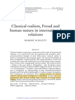 Schuett - Classical Realism, Freud and Human Nature in International Relations.2010