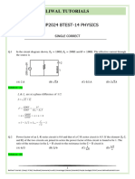 Comp2024 Btest-14 Physics