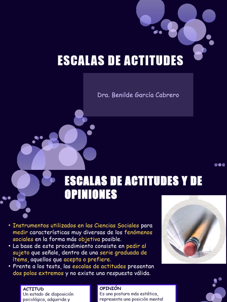 Escalas de Actitudes | PDF | Crecimiento personal y profesional
