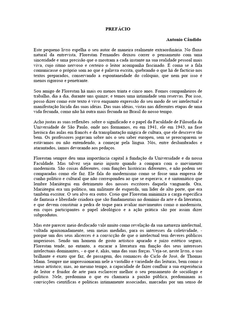 Florestan Fernandes - A Condição de Sociólogo (1978, Hucitec) - Libgen ...