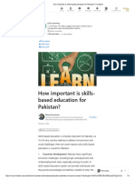 How Important Is Skills-Based Education For Pakistan - LinkedIn