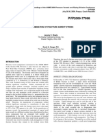 Pvp2009-77998-Determination of Fracture Arrest Stress