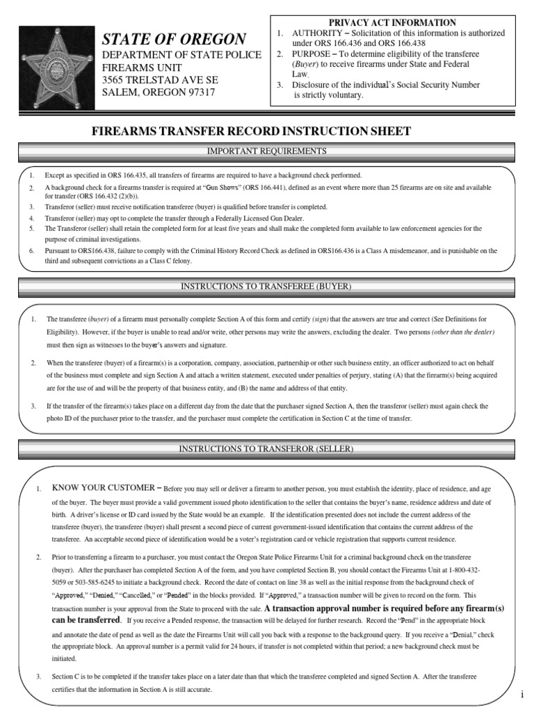 Firearms transfer record 072016 pdf national instant criminal