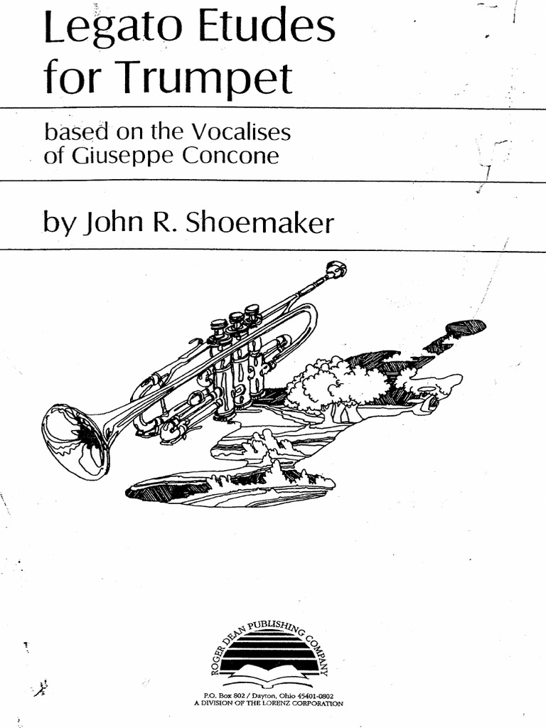Shoemaker, John R Legato Etudes For Trumpet Based On Concone PDF
