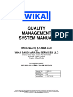 WIKA SA - Quality Manual