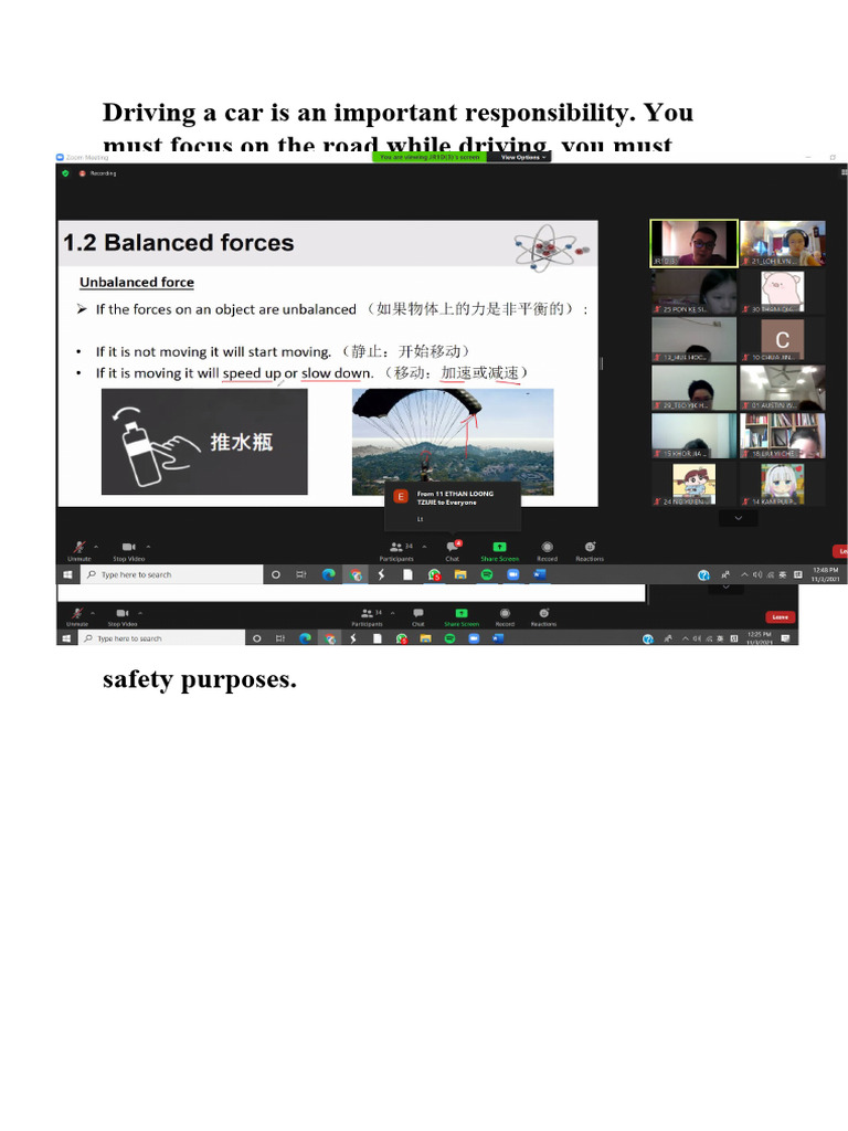 Driving A Car Is An Important Responsibility PDF