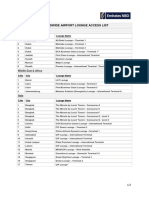 Print Complete List of Airport Lounges - Skywards Infinite