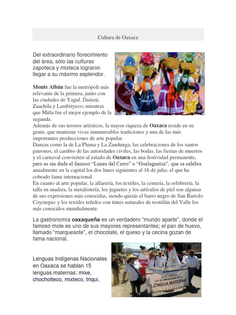 Cultura De Oaxaca Pdf Mesoamérica Cultura De Las Americas