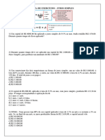 Lista de Exercícios Juros Simples