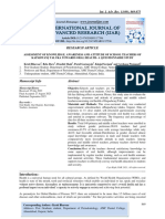 Assessment of Knowledge, Awareness and Attitude of School Teachers of Kapadwanj Taluka Towards Oral Health - A Questionnaire Study