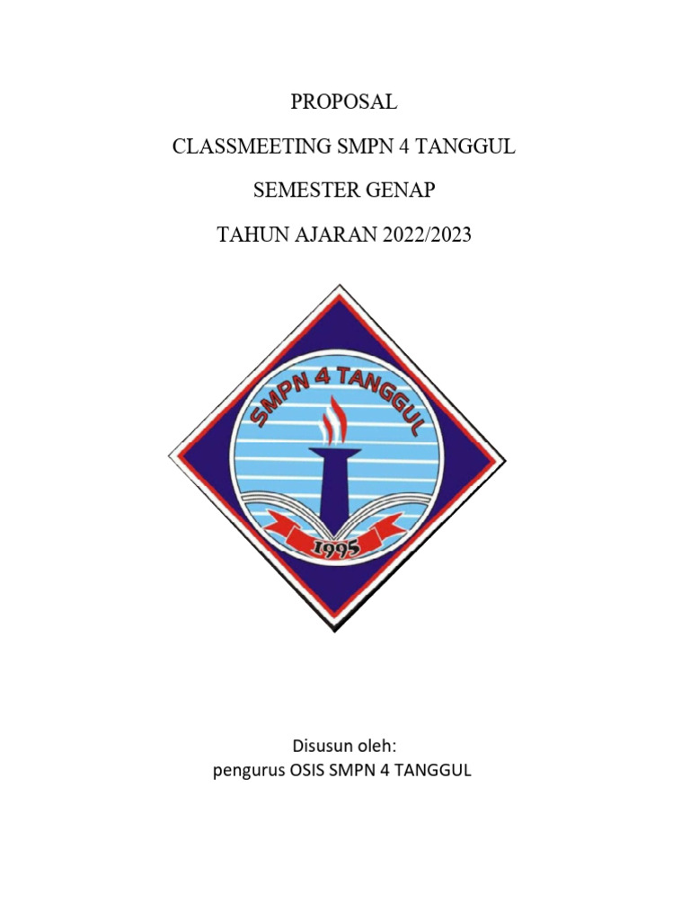 Proposal Class Meeting SMPN 4 Tanggul | PDF | Perjalanan