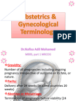 1-Obstetrics & Gynecological Terminology