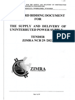 ITT for the Supply  Delivery of Uninteruppted Power Supply UPS NCB 29-2023