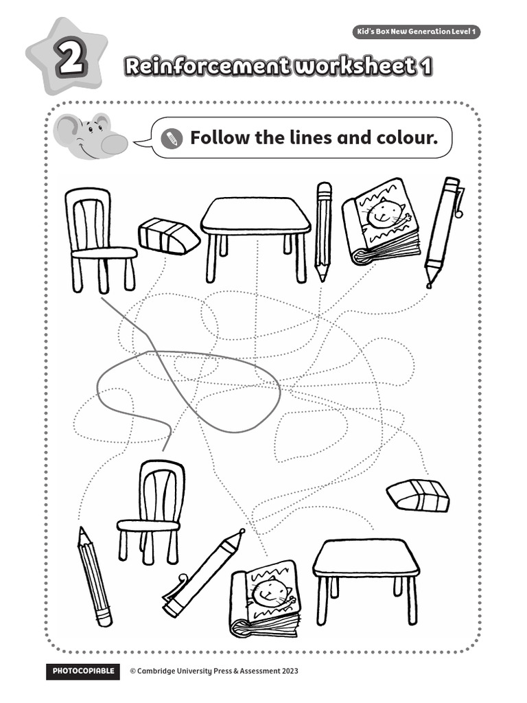 Kid's Box Level 1 Reinforcement Worksheet | PDF