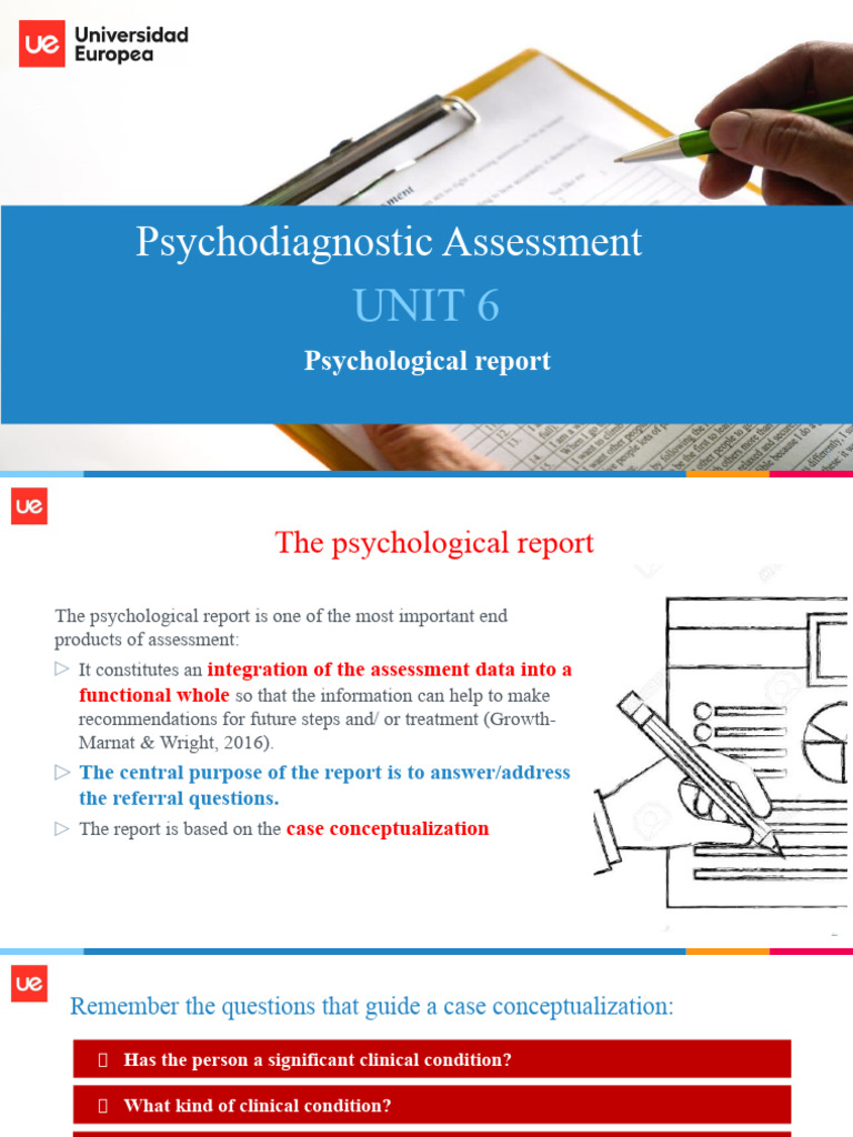 Comprehensive Psychological Reports | PDF | Medical Diagnosis | Mania