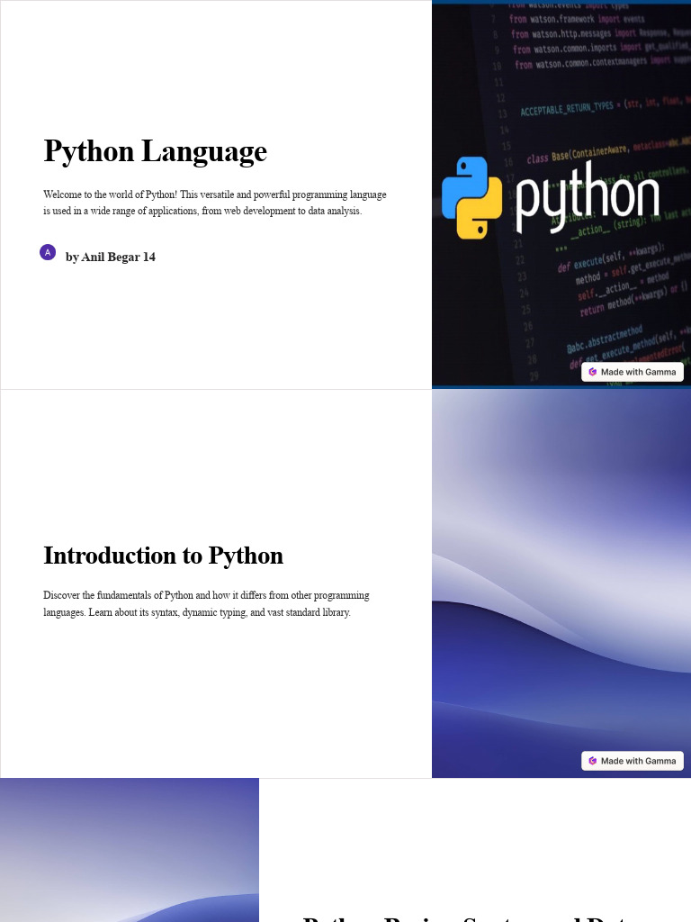 Python Language | PDF