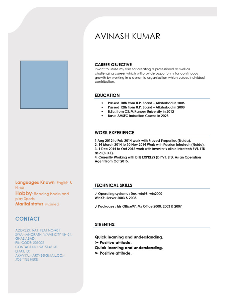 Updates CV | PDF | Career & Growth