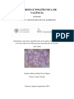 Ferrer - Aislamiento, selección e identificación de levaduras Saccharomyces cerevisiae nativas de...