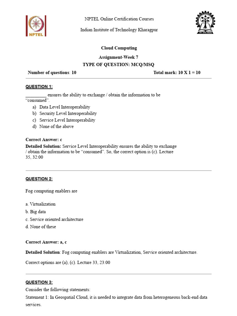 Solution cc assign7 pdf cloud computing application software