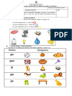 1° Evaluación Contenidos - Octubre