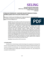 Tinjauan Perspektif Taxonomy Bloom Terhadap Model