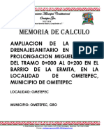 Memoria de Calculo DRENAJE EXPLANADA