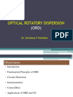 Optical Rotatory Dispersion: Dr. Sandeep P. Netalkar