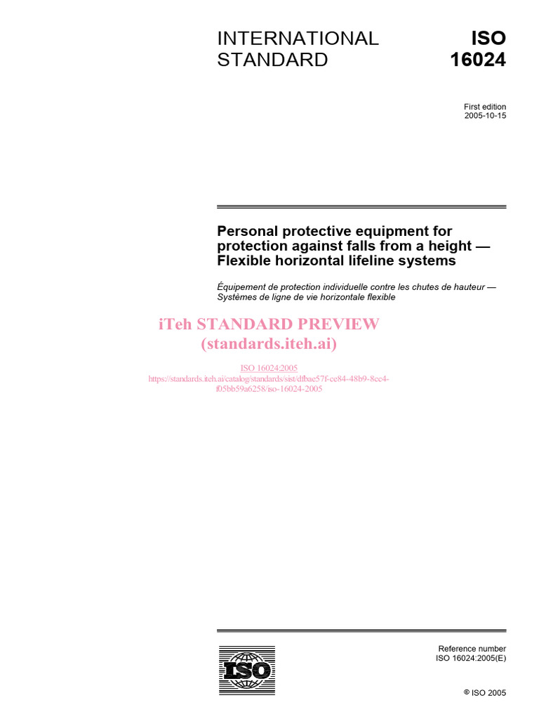 Iso 16024 2005 | PDF | International Organization For Standardization