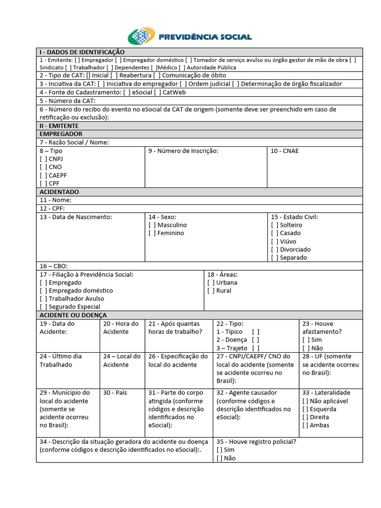 Formul rio de cat atual pdf
