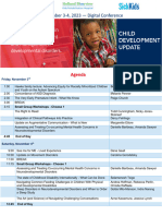 Child Development - Final Agenda