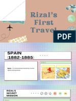 Rizal's First Travel