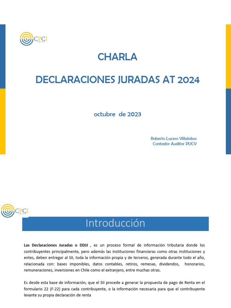 Declaraciones Juradas 2024 | PDF | Impuestos | Impuesto sobre la renta