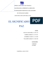 El Significado de La Paz (Taller)