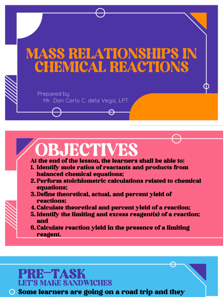 Mass Relationships in Chemical Reactions | PDF