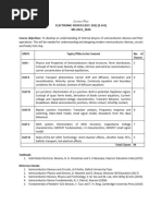 Lecture Plan Electronic Dev. ECC 201 MKD