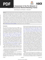 Numerical Assessment of The Fire Behavior of Steel Posttensioned Moment-Resisting Frames