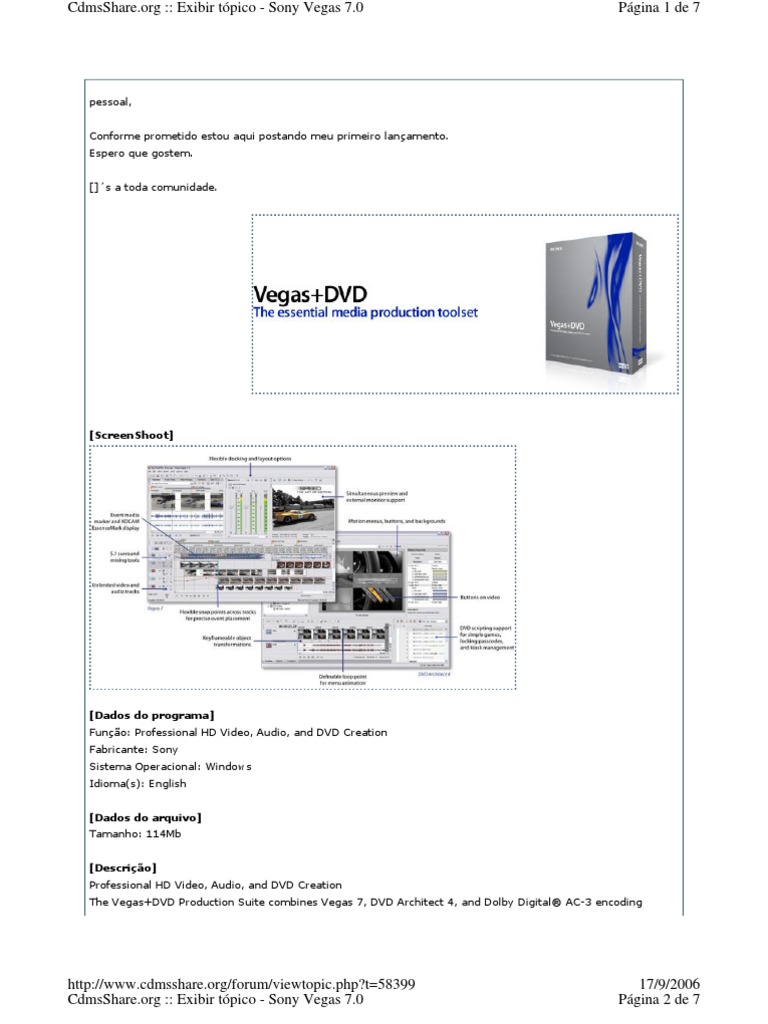 Screenshoot Dvd Media Technology