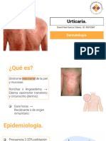Urticaria, Vaculitis y Angioedema. (1)